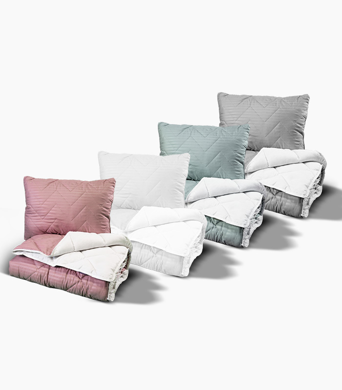 harmony set Damastni set i jastuk u 4 boje: Roza, Bela, Zelena, Siva